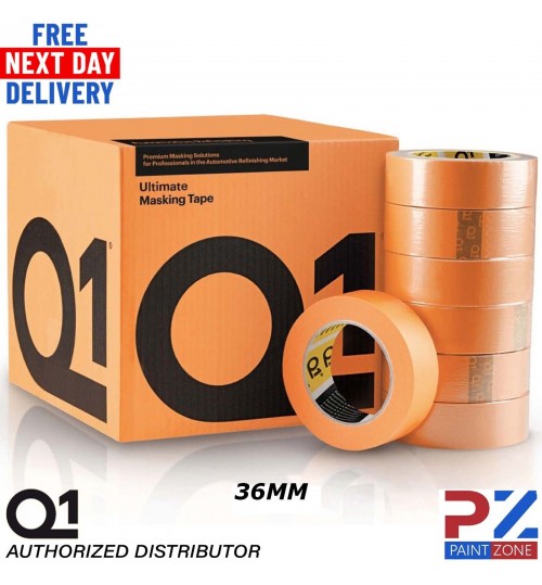 Q1 Orange Tape High Performance 120 Degree 36mm PAINTING AUTOMOTIVE Easy Tear